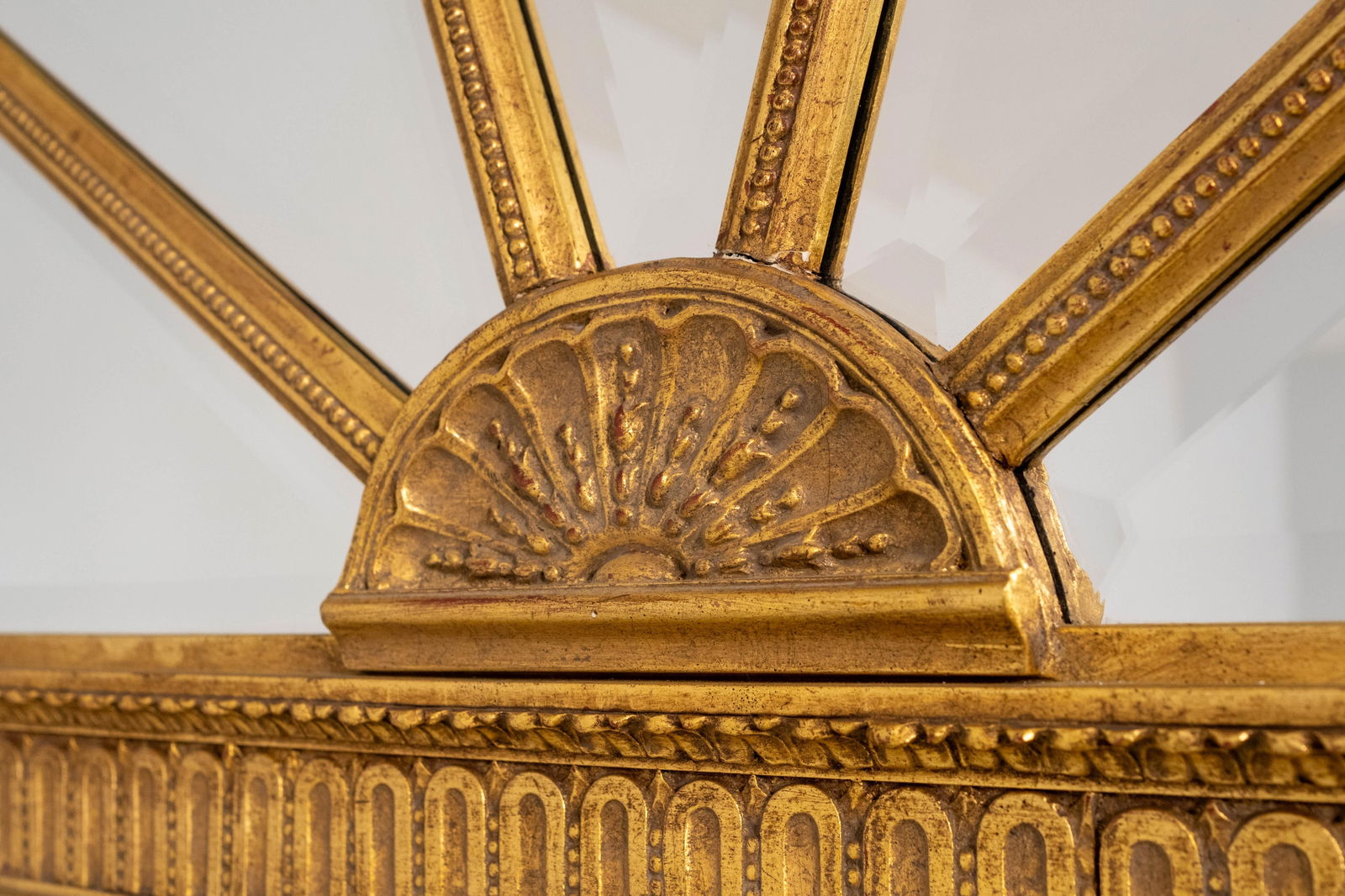 Friedman Brothers Monumental Gilt Frame Archtop Wall Mirror - 5