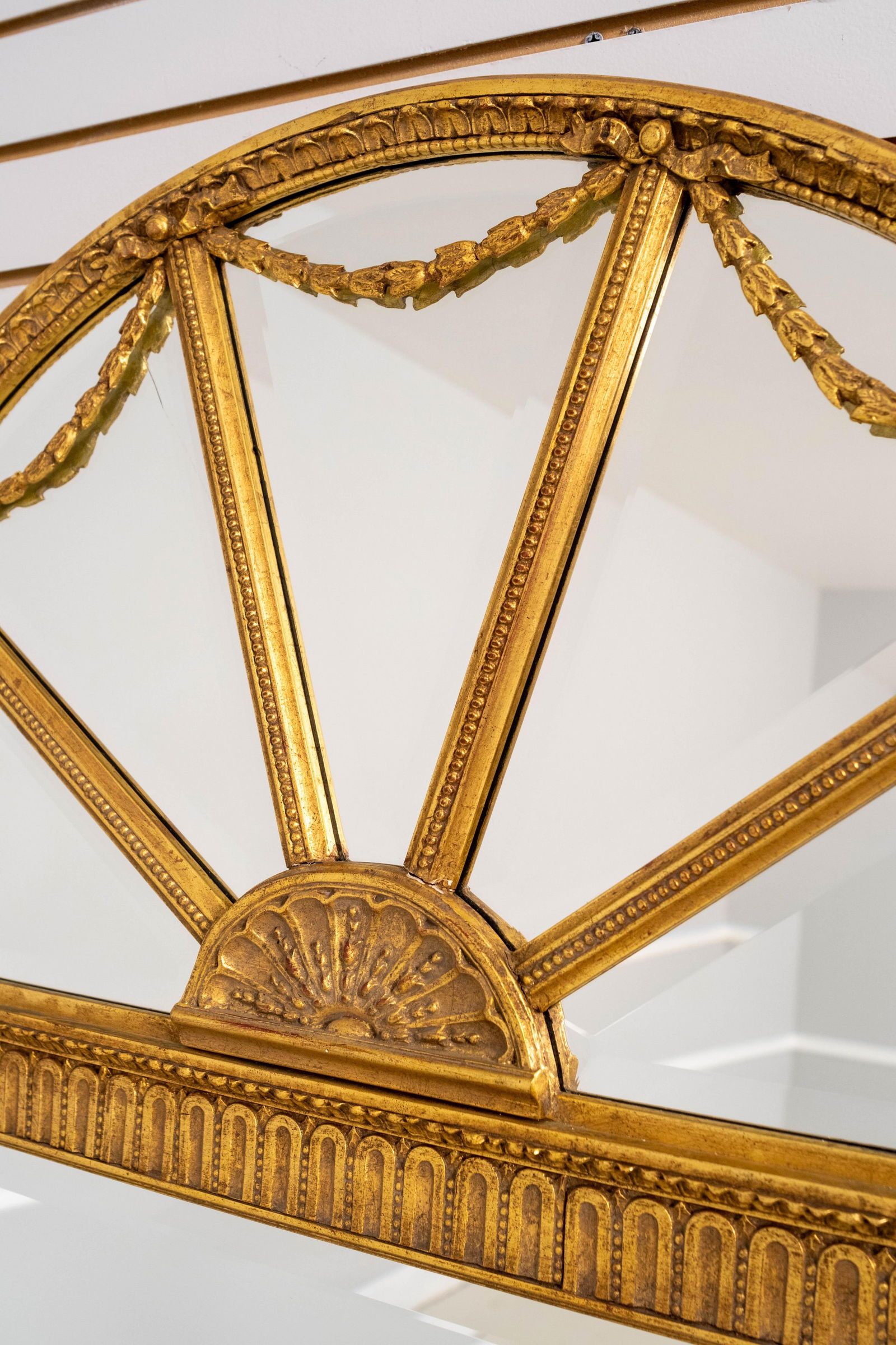 Friedman Brothers Monumental Gilt Frame Archtop Wall Mirror - 7