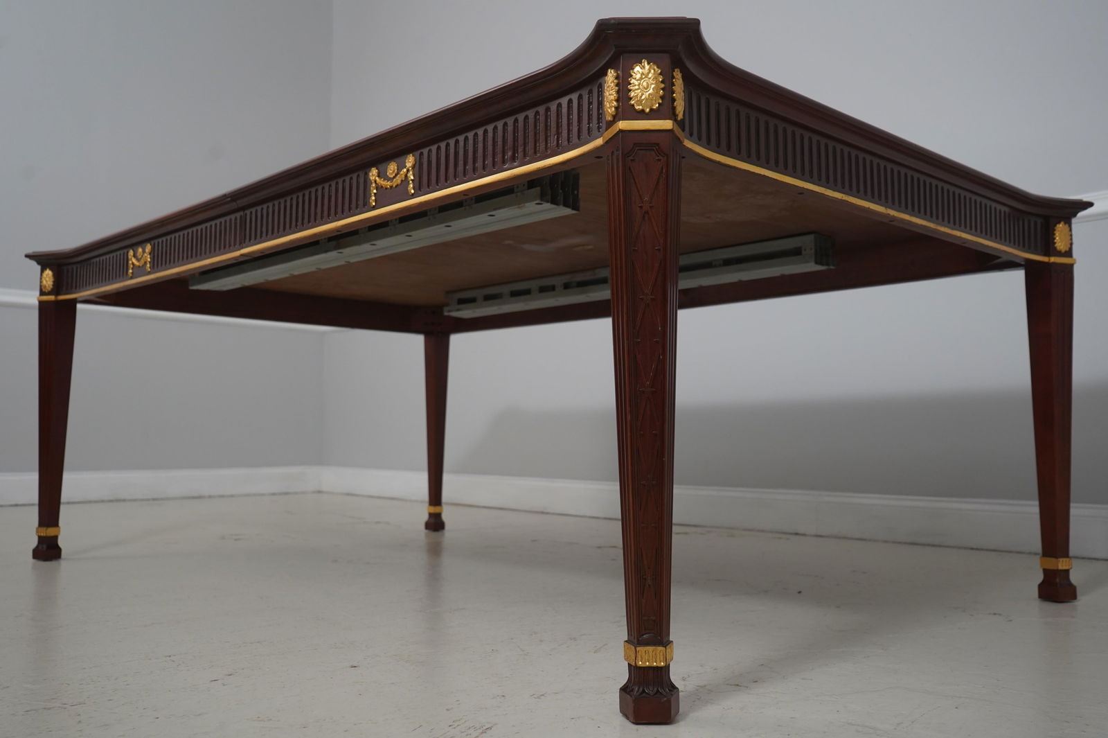 John Widdicomb Neoclassical Mahogany Dining Room Table - 6