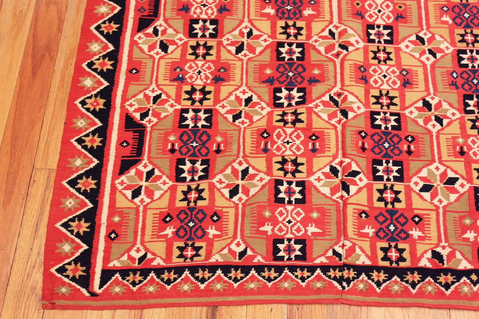 Nazmiyal Collection Antique Scandinavian Folk Quilt - 6