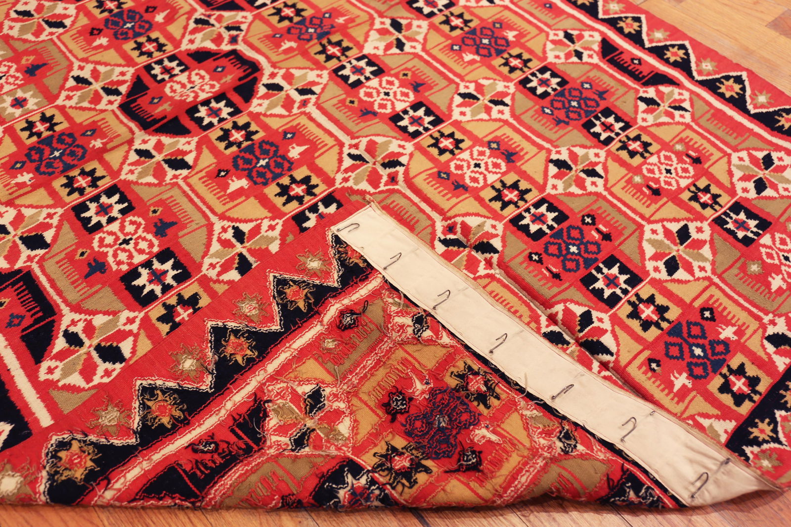 Nazmiyal Collection Antique Scandinavian Folk Quilt - 7