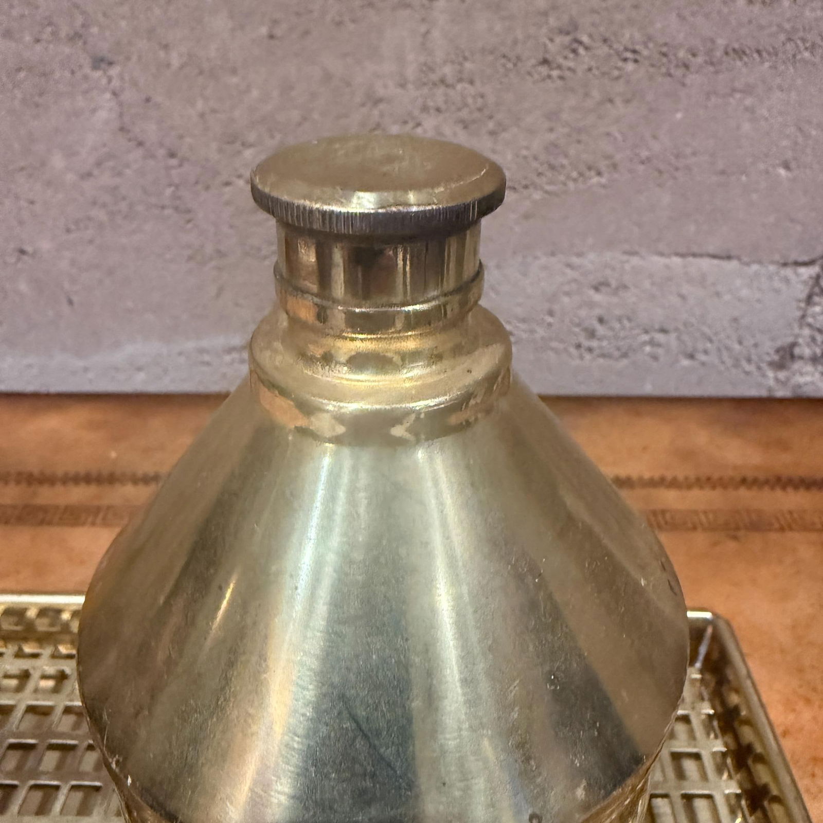 G v Harnisch Denmark Brass Marine Nautical Set Lamp Flask Tray - 2