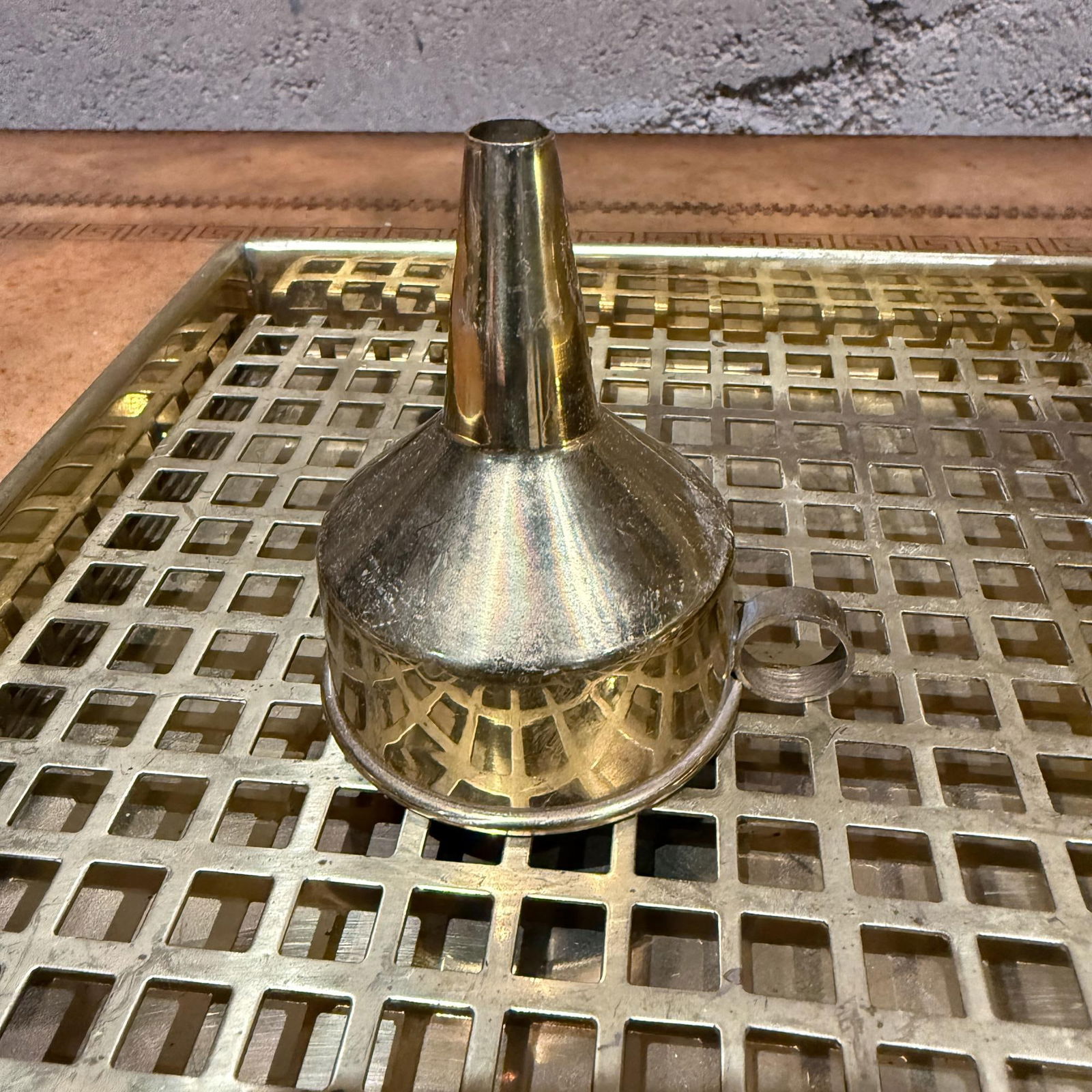 G v Harnisch Denmark Brass Marine Nautical Set Lamp Flask Tray - 7