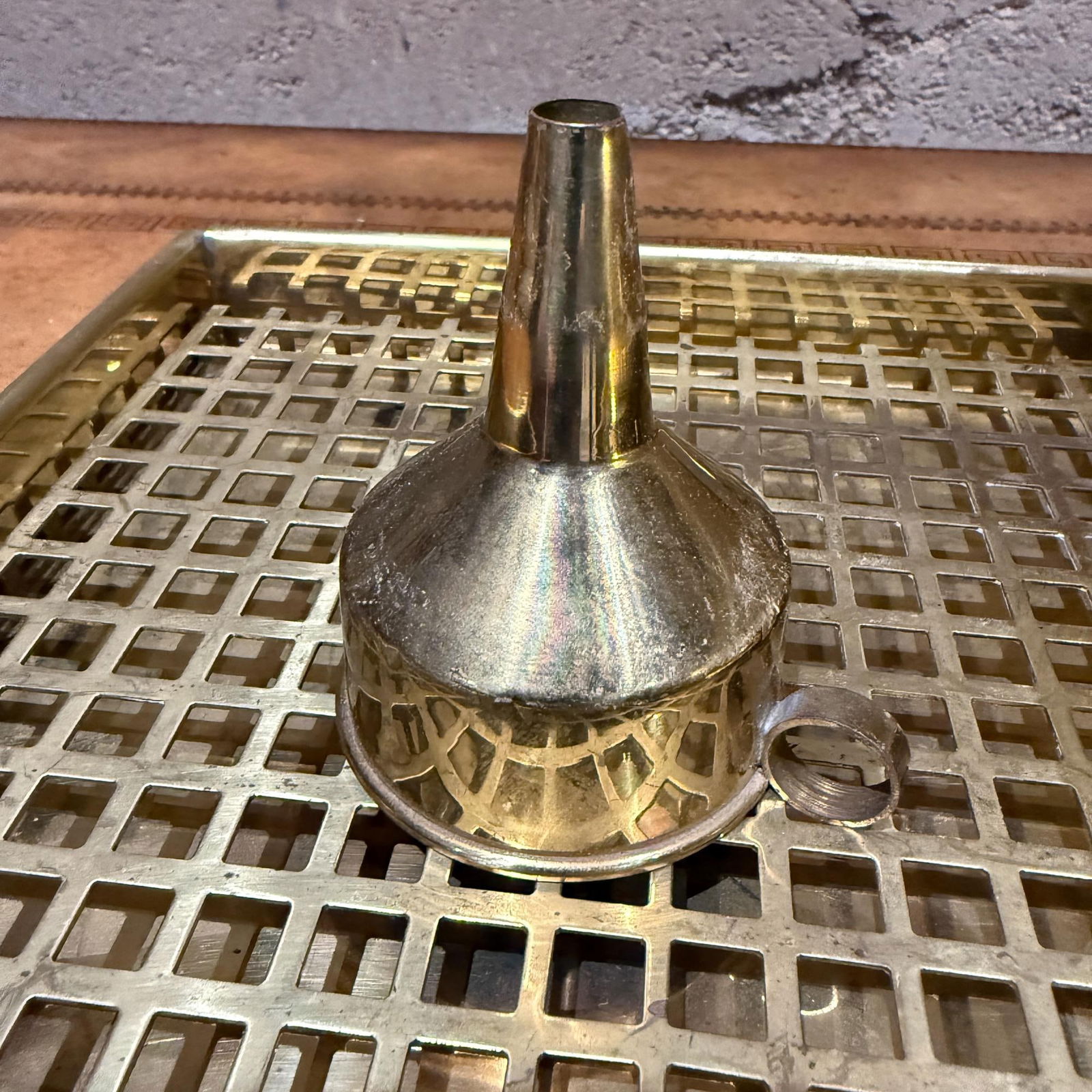 G v Harnisch Denmark Brass Marine Nautical Set Lamp Flask Tray - 8