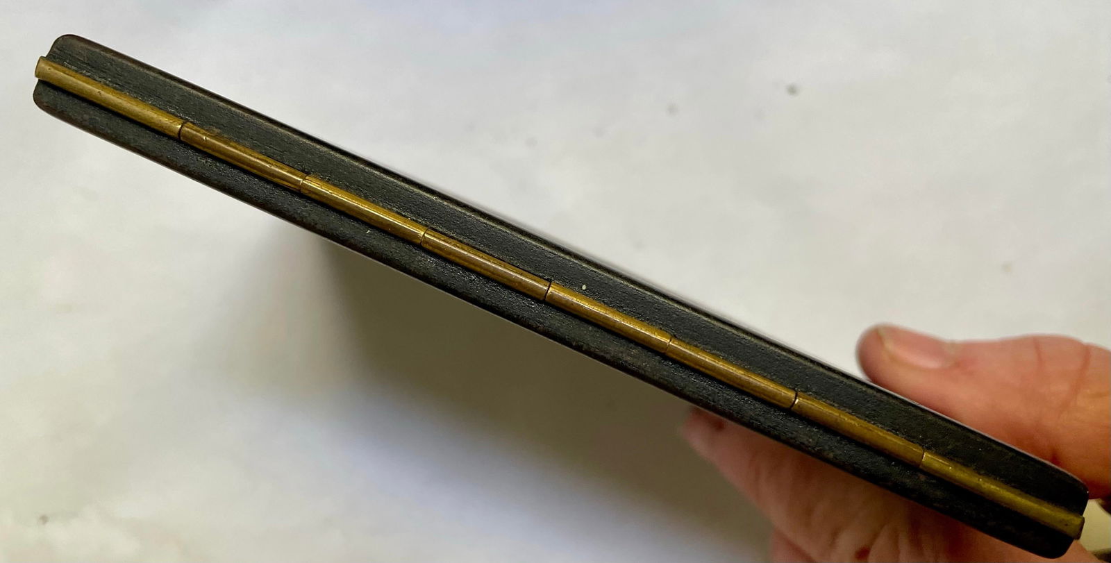 Mid 20th Century Japanese Kyoto Damascene Tiger Card Mixed Metal Case Amita Japan - 12