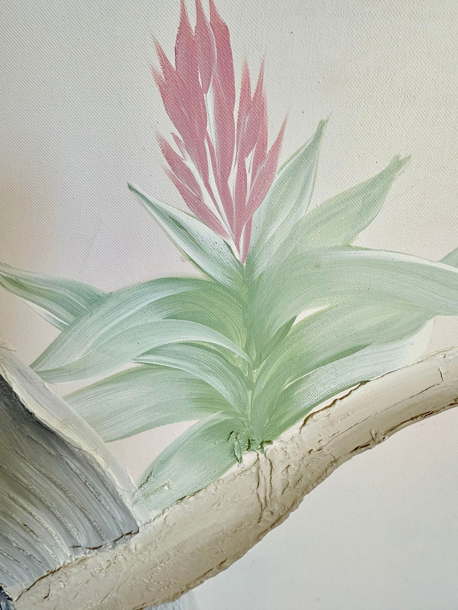 1989 Monumental Impasto Acrylic Toucan Painting by Walcott - Postmodern Palm Beach Regency - 7