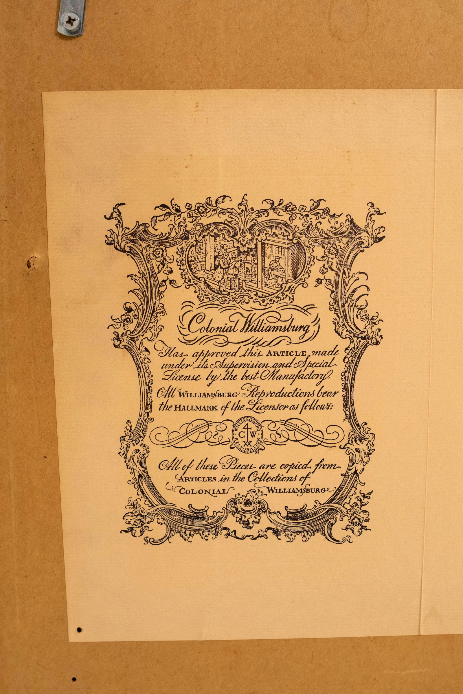 Friedman Brothers Colonial Williamsburg Gilt Frame Wall Mirror - 11