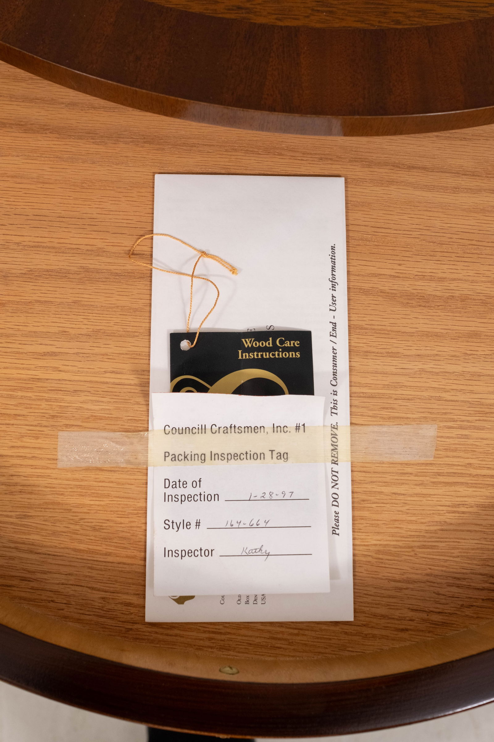 Council Mahogany One-Drawer Round Drum End Table - 17