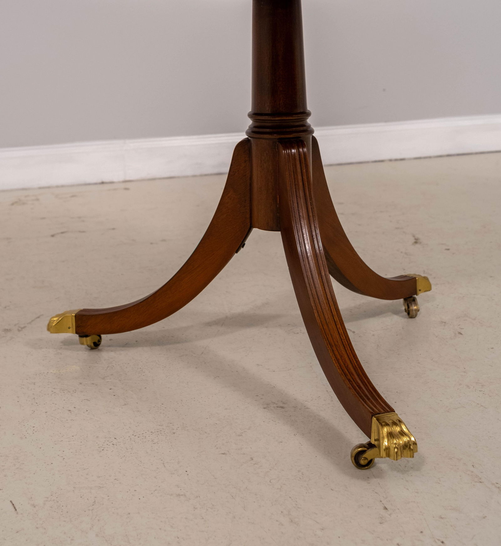 Council Mahogany One-Drawer Round Drum End Table - 9