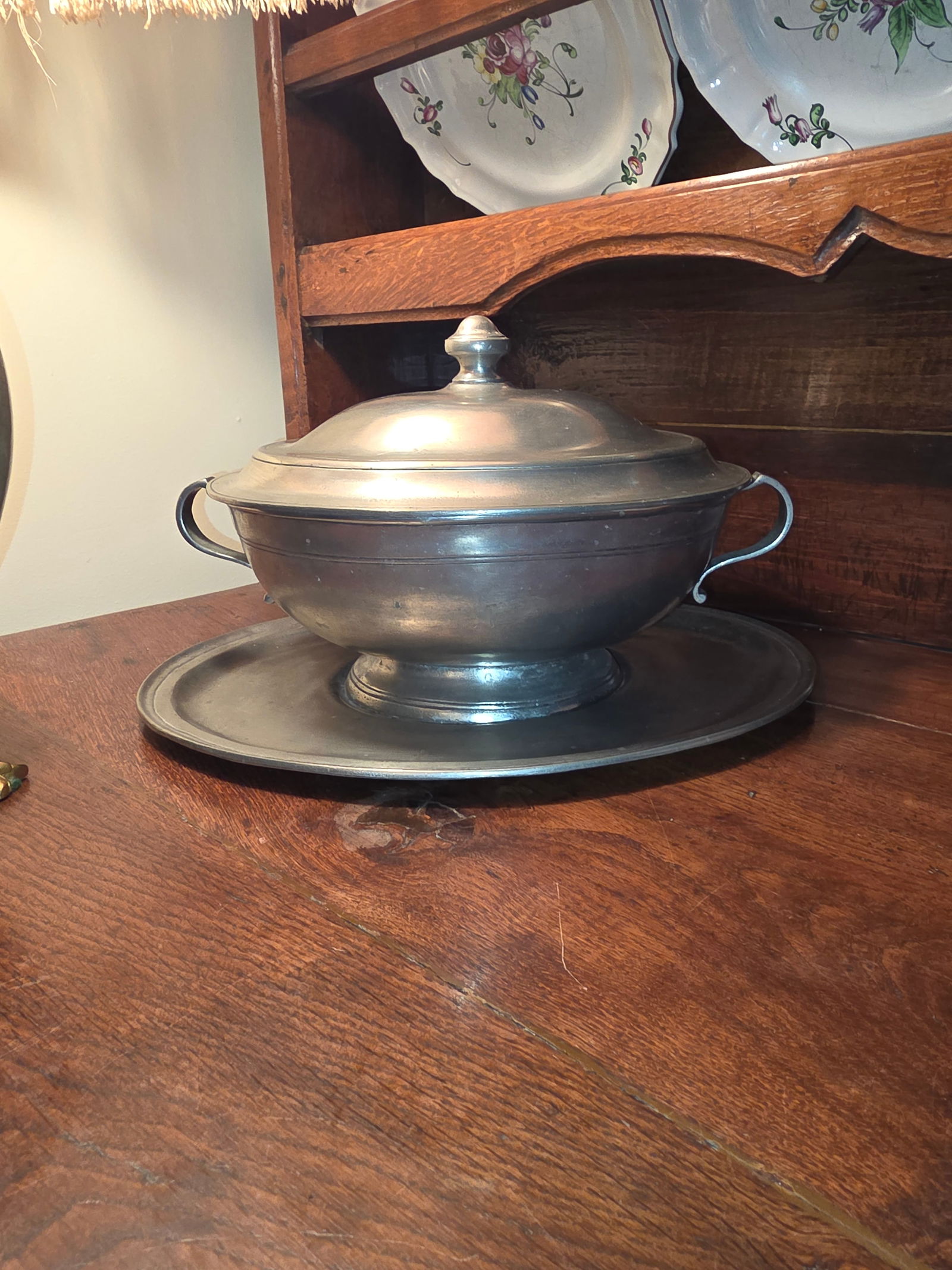 Italian Cosi Tabellini Pewter Tureen Set - 2