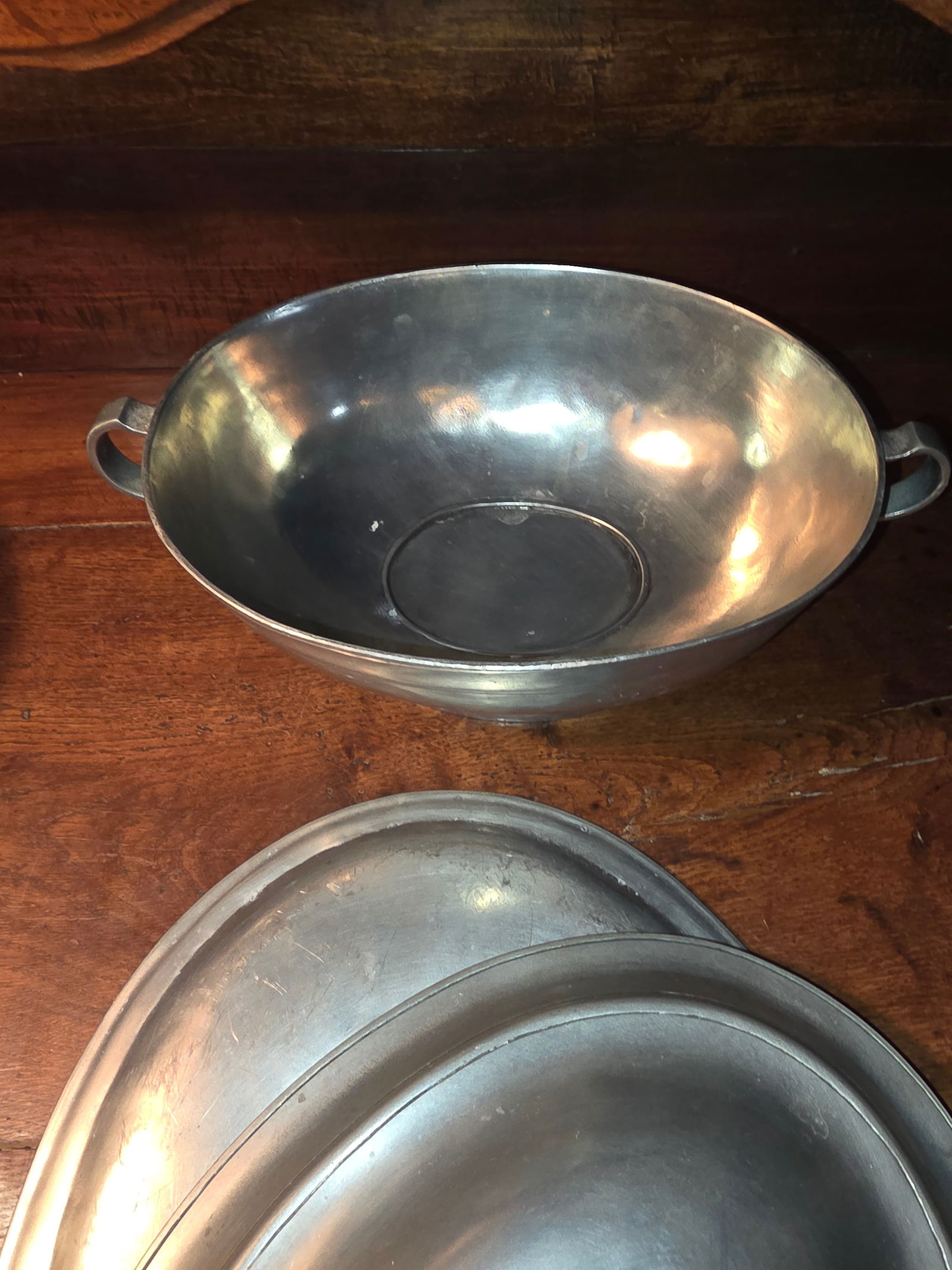 Italian Cosi Tabellini Pewter Tureen Set - 4