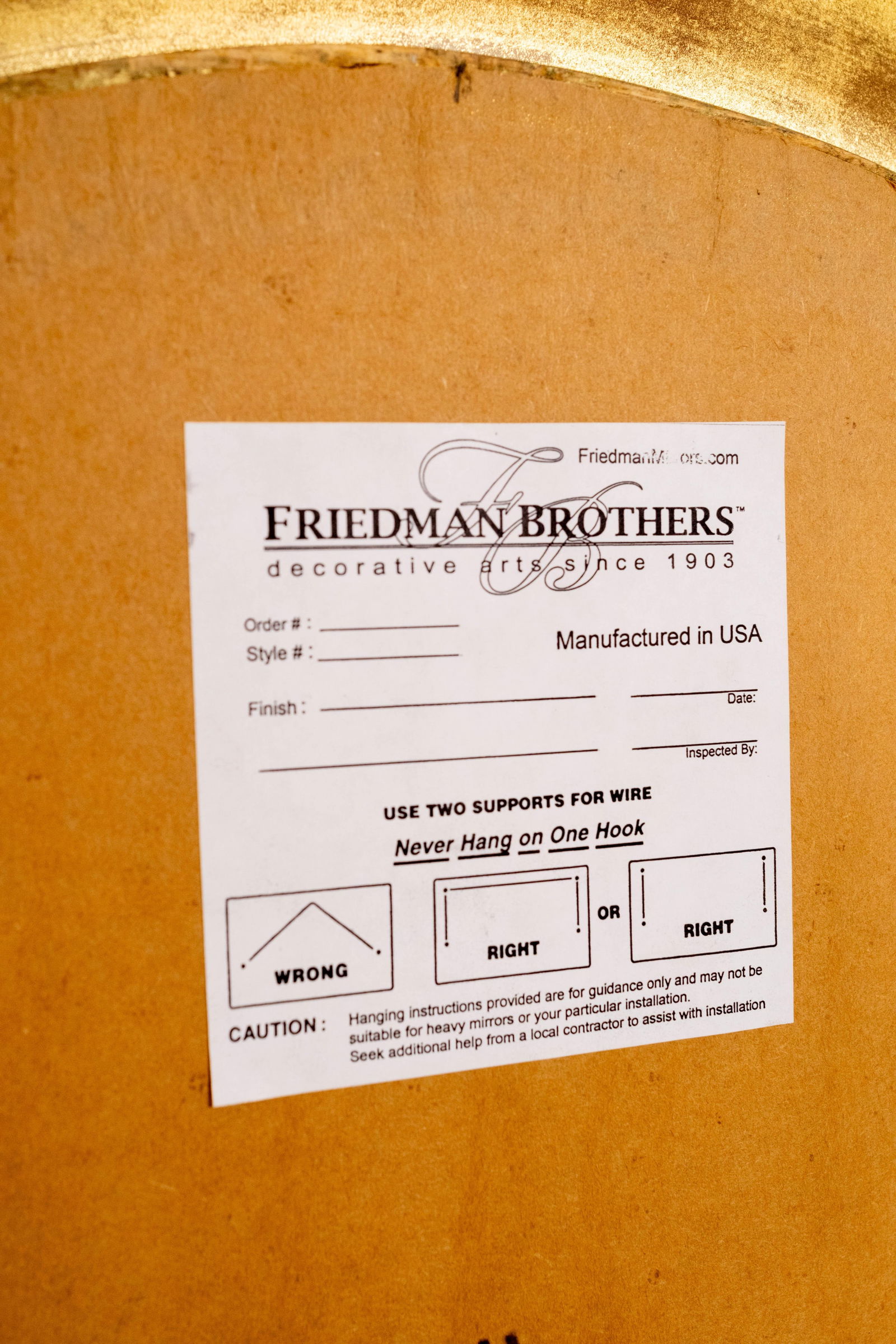 Pair Friedman Brothers Model 6769 Adam Style Mirrors - 10