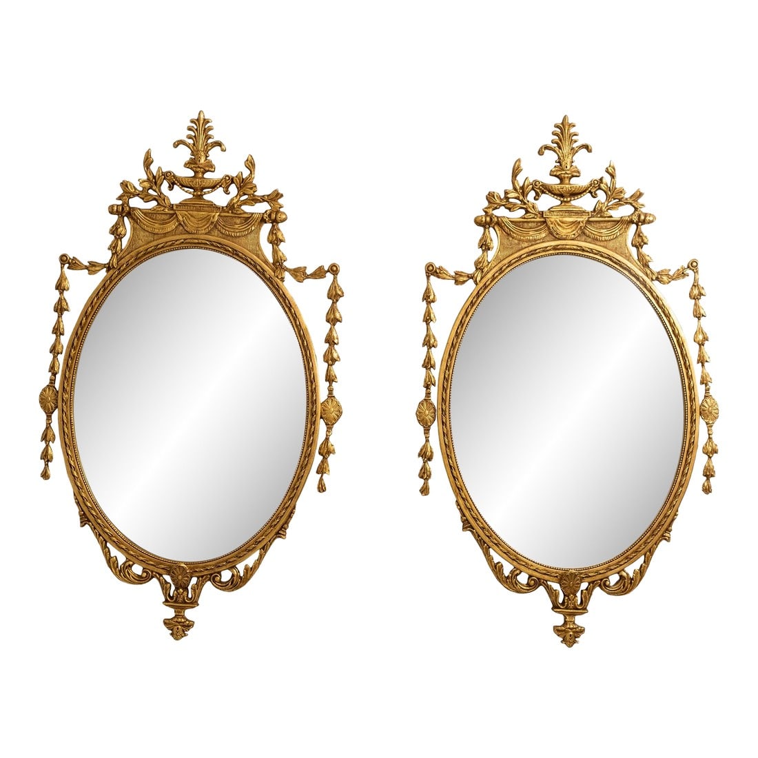 Pair Friedman Brothers Model 6769 Adam Style Mirrors: Age: Approx: 15 Years Old Details: 9D Gold Model 6769 Beveled Glass Mirror High Quality Construction Adam Style Stunning Matching Pair Offered @ Fraction Original Retail Cost Condition: Excellent Orig