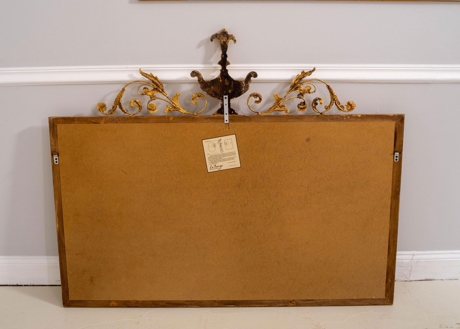 Labarge Federal Style Urn Top Gold Finish Mirror - 10