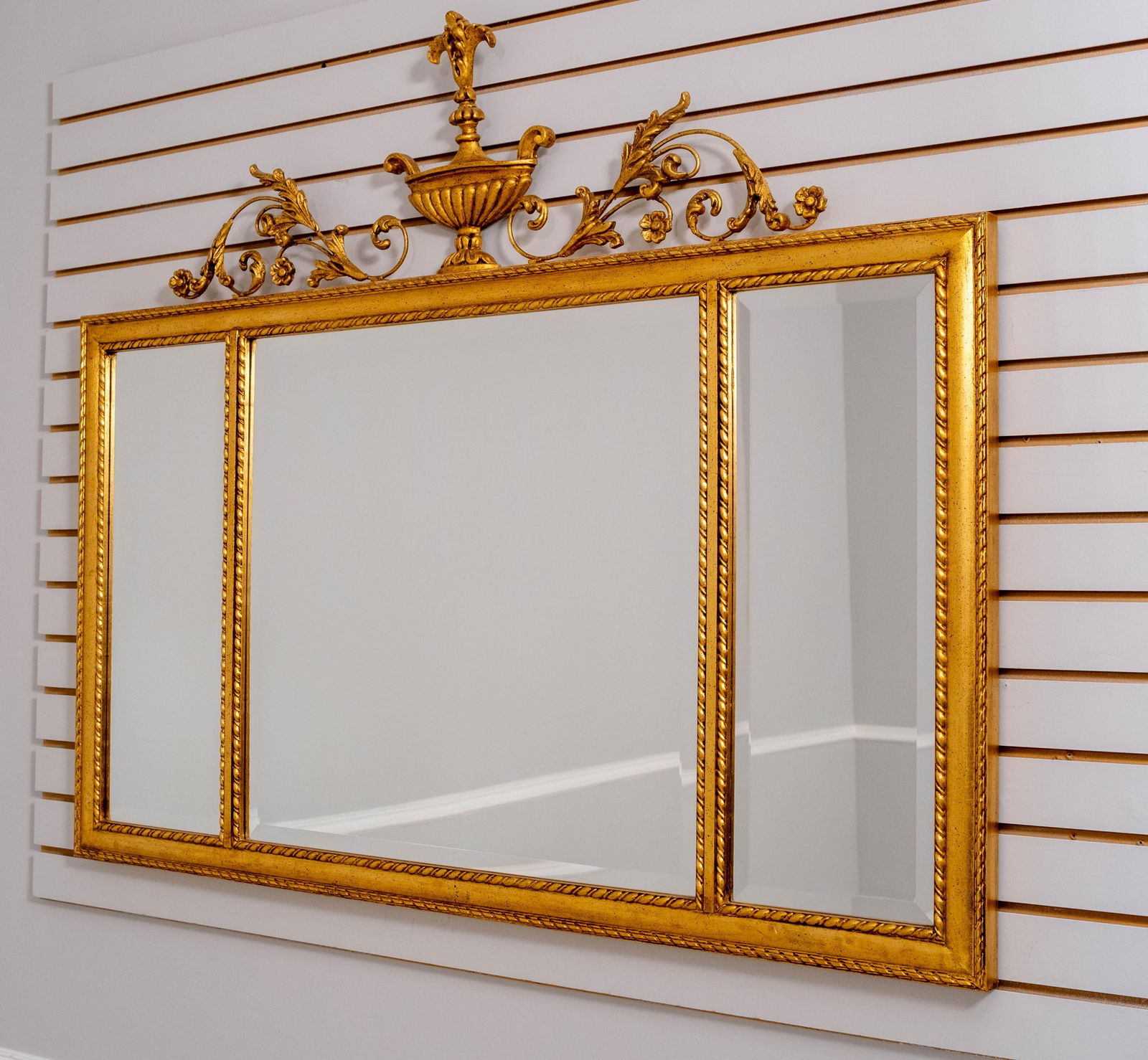 Labarge Federal Style Urn Top Gold Finish Mirror - 2