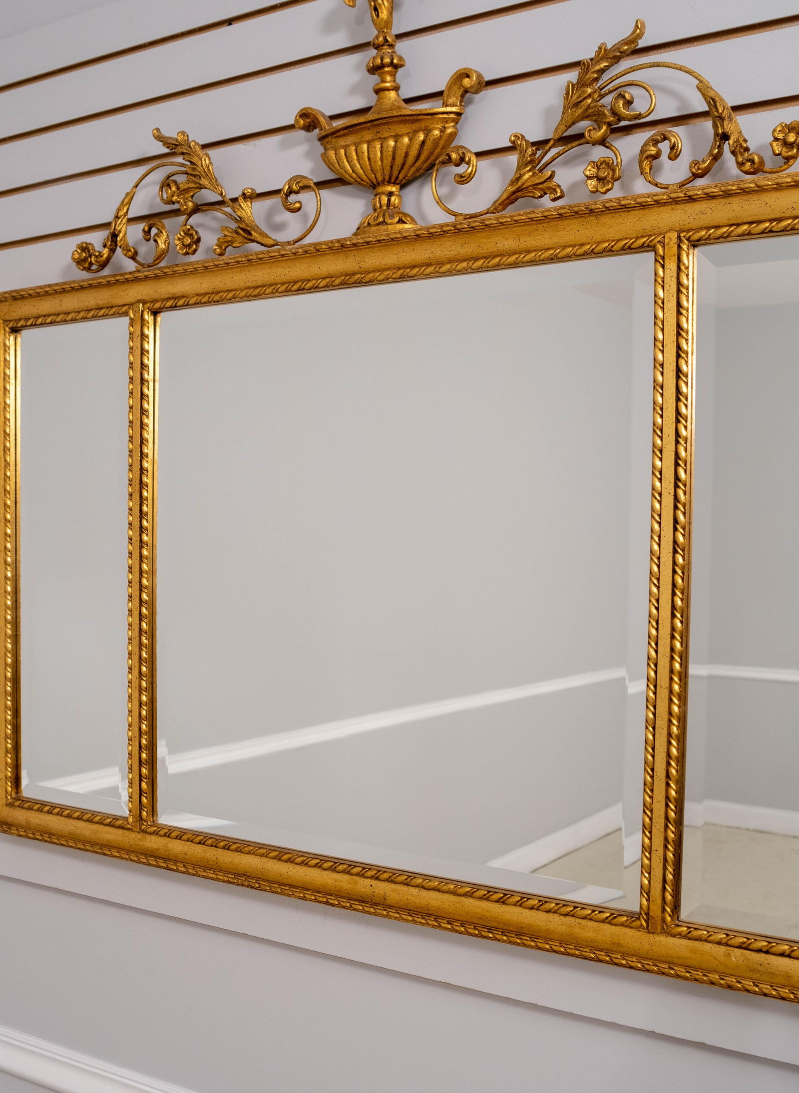 Labarge Federal Style Urn Top Gold Finish Mirror - 5