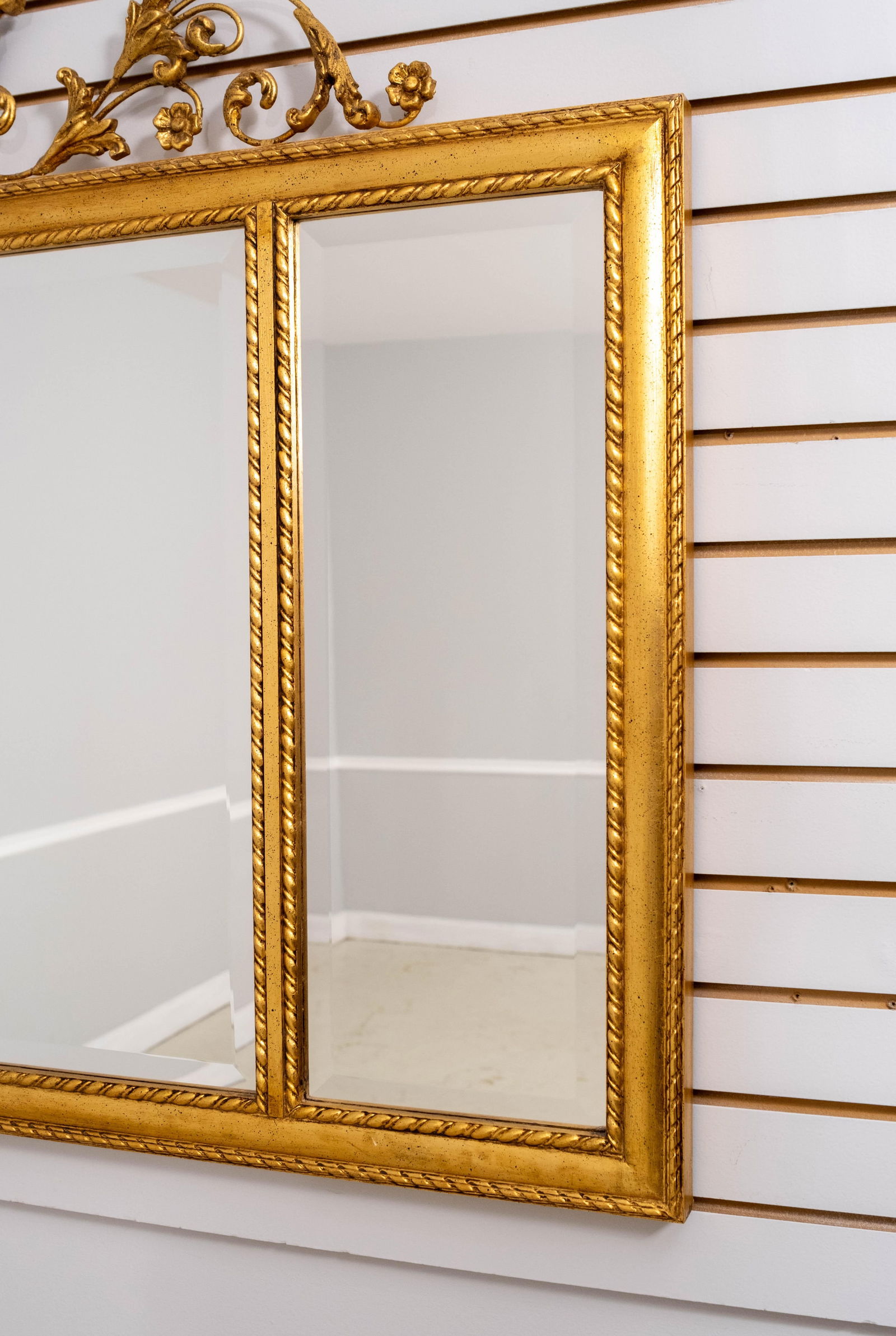 Labarge Federal Style Urn Top Gold Finish Mirror - 6