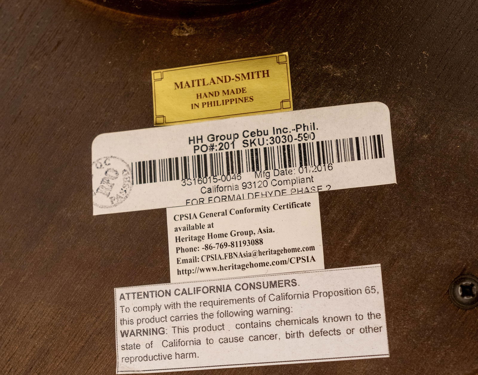 Maitland Smith Round Mahogany Pedestal Lamp Table - 13