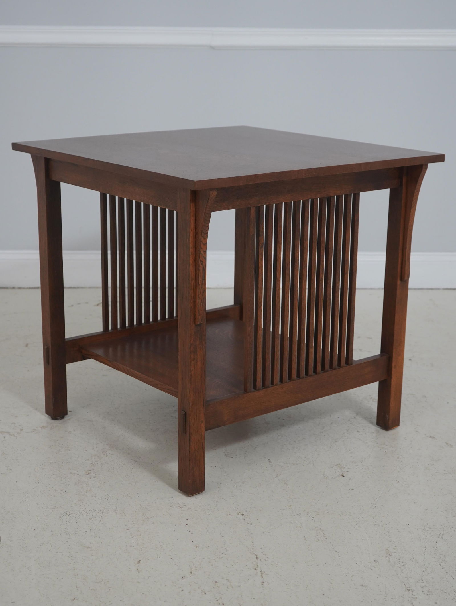 Stickley Mission Oak Two-Tier Square Lamp Table - 2