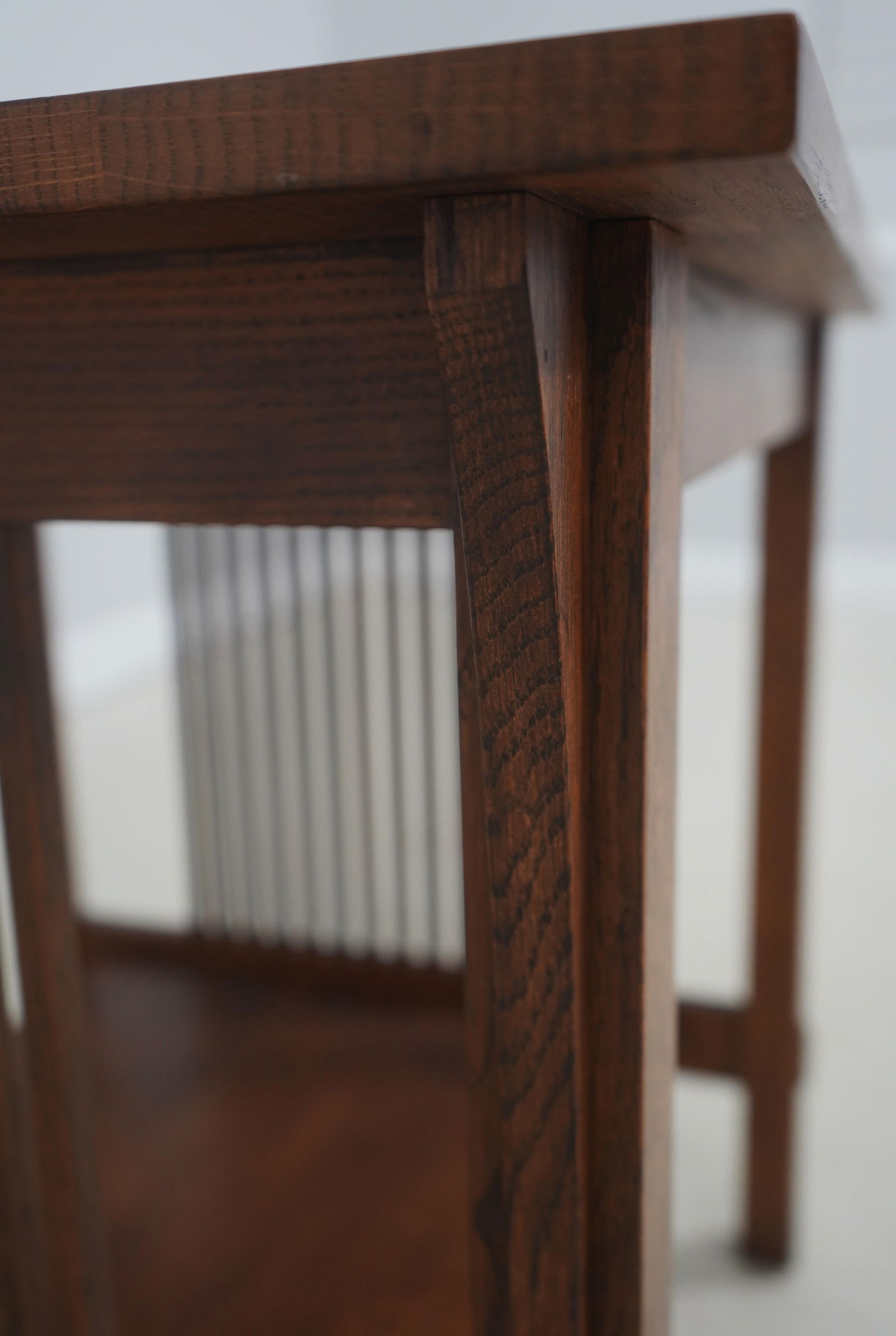 Stickley Mission Oak Two-Tier Square Lamp Table - 8