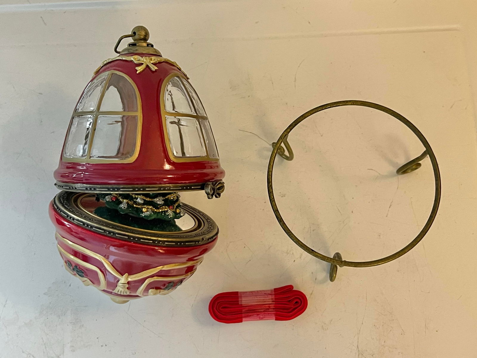 Vintage Christmas Egg Music Box - 5