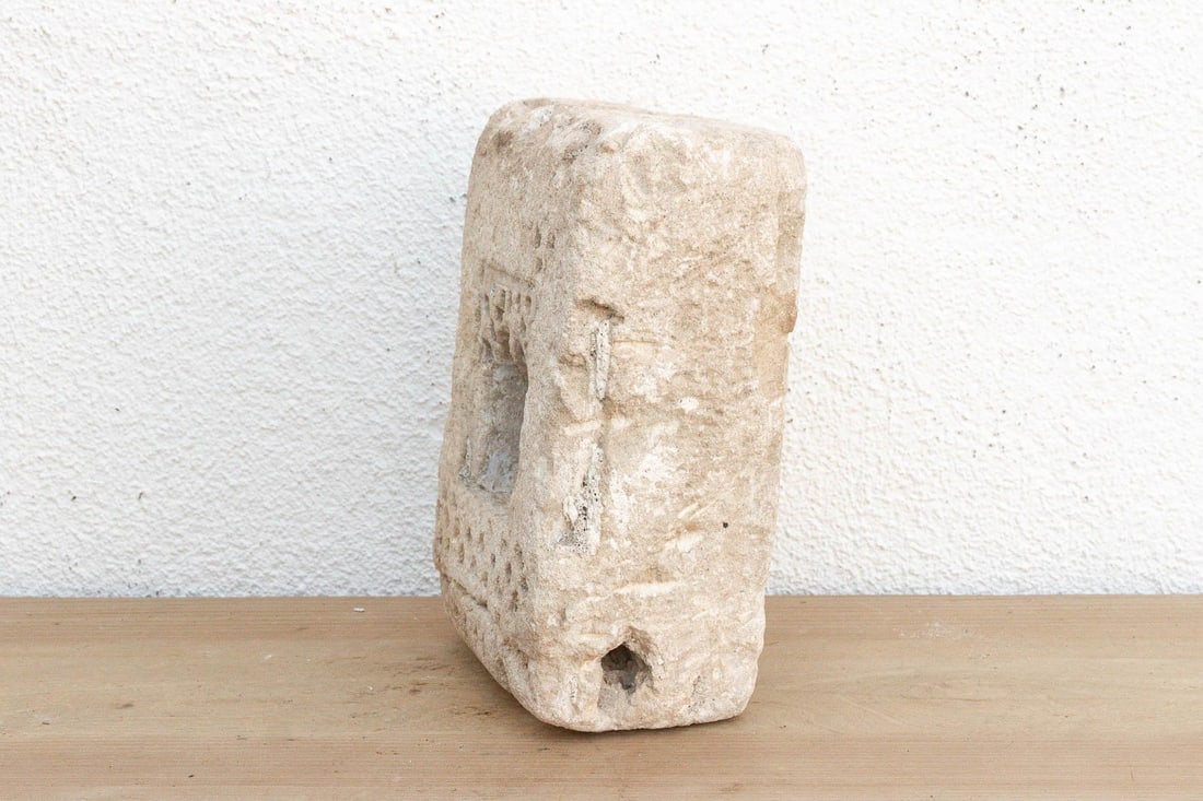 Primitive Carved Stone Inidan Niche - 3