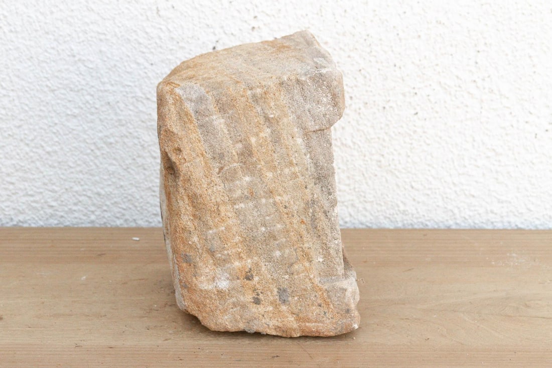 White Lime Patina, Indian Stone Niche - 4