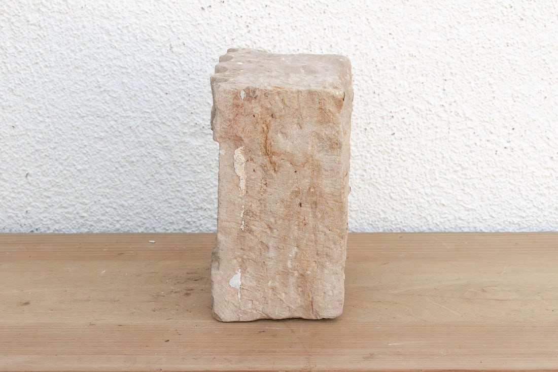 Small Temple Facade, Antique Stone Niche - 3