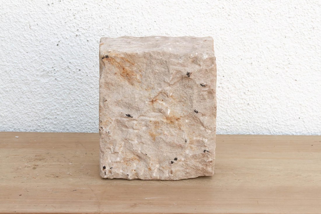 Small Temple Facade, Antique Stone Niche - 6