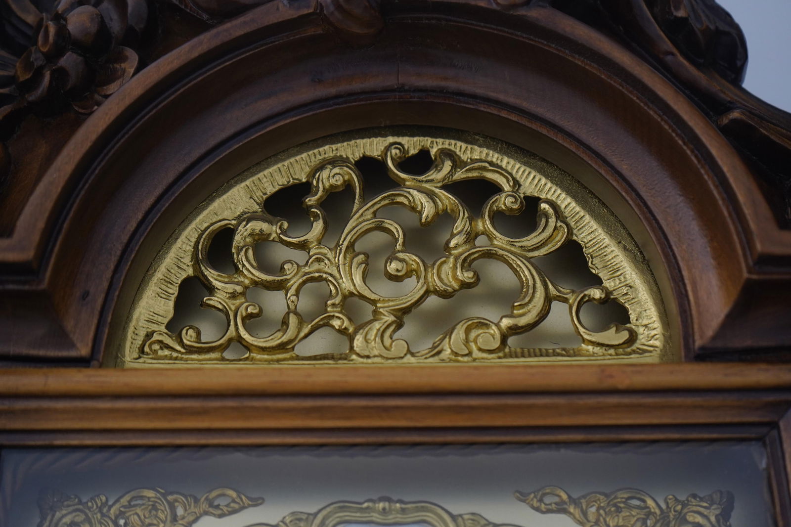 Franz Hermle Rococo Style Carved Grandfather Clock - 11