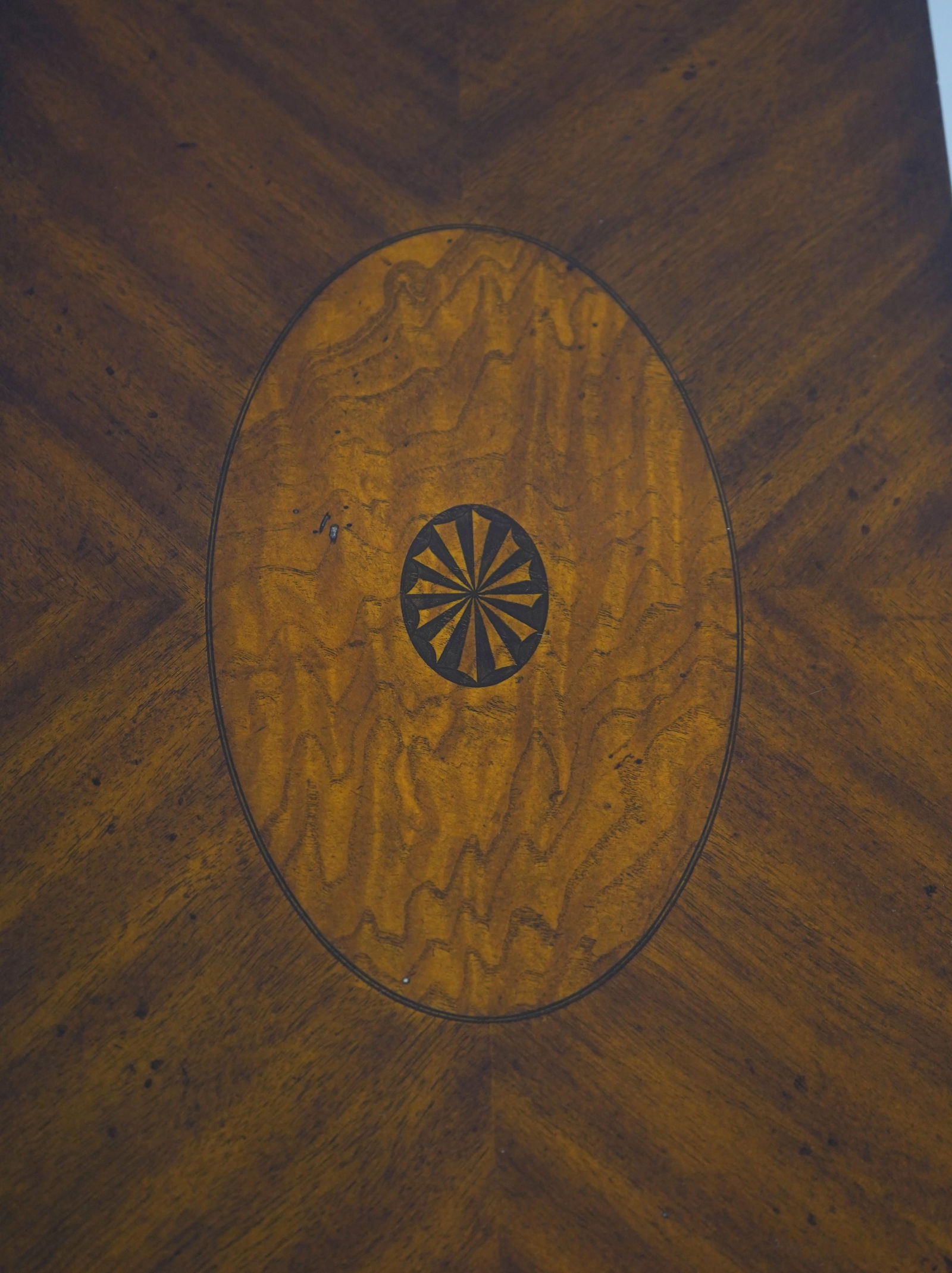 Maitland-Smith Two-Drawer Mahogany and Leather Flip-Top Game Table - 14