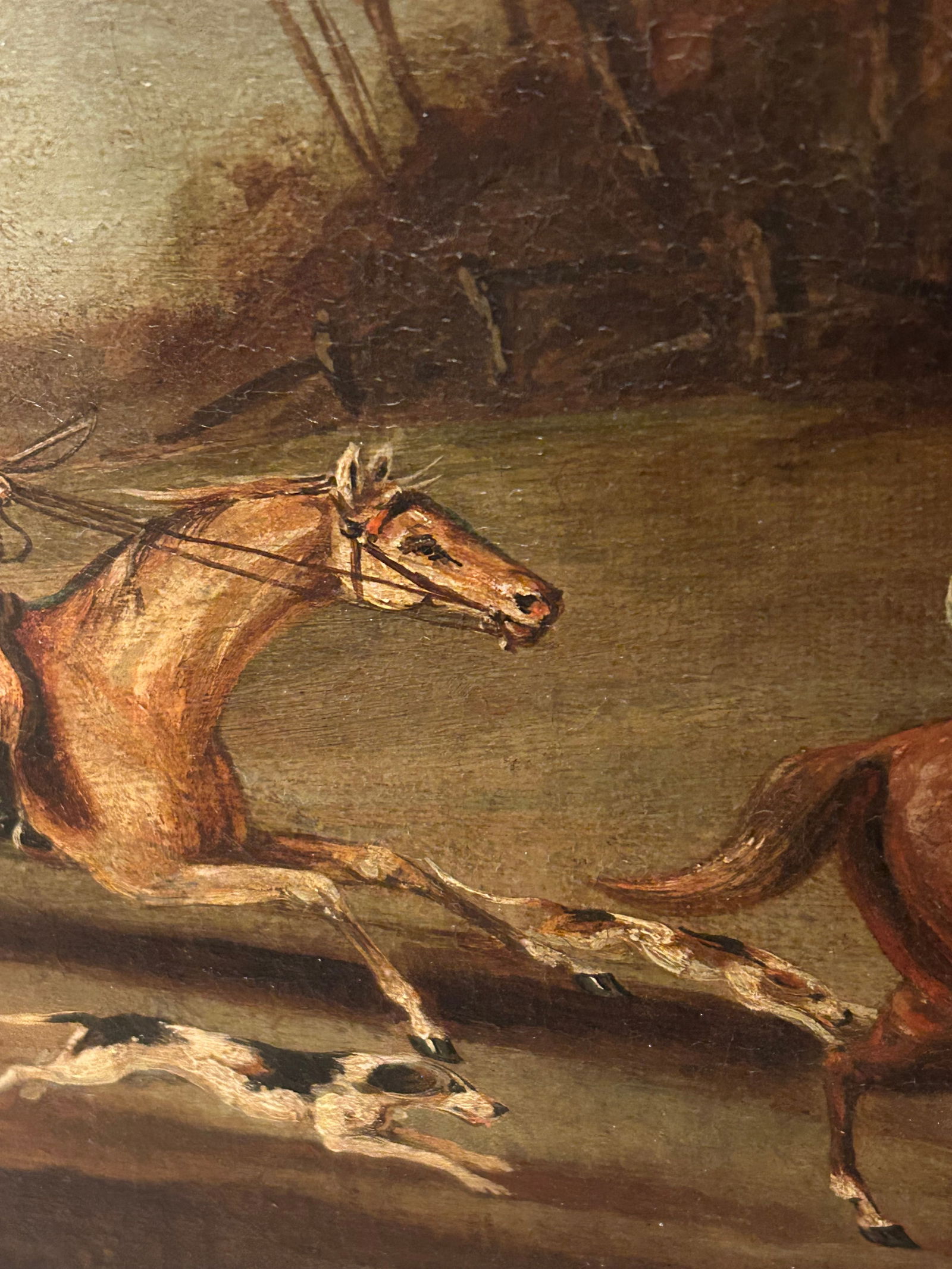 Vintage Hunt Scene Paintings - A Pair - 11