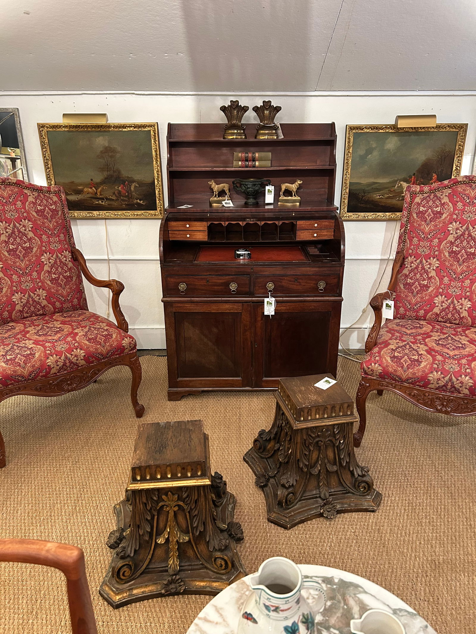 Vintage Hunt Scene Paintings - A Pair - 12