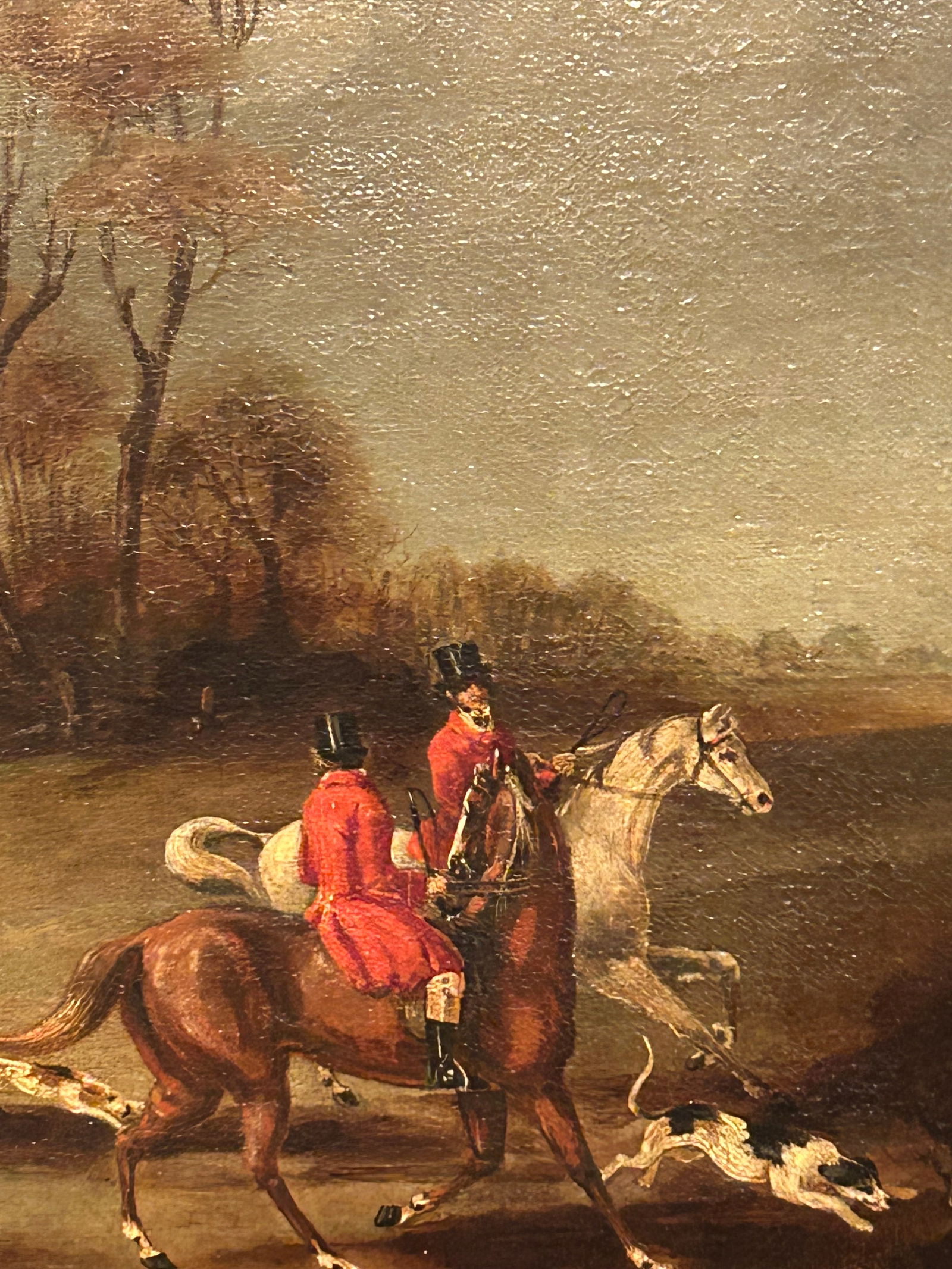 Vintage Hunt Scene Paintings - A Pair - 7