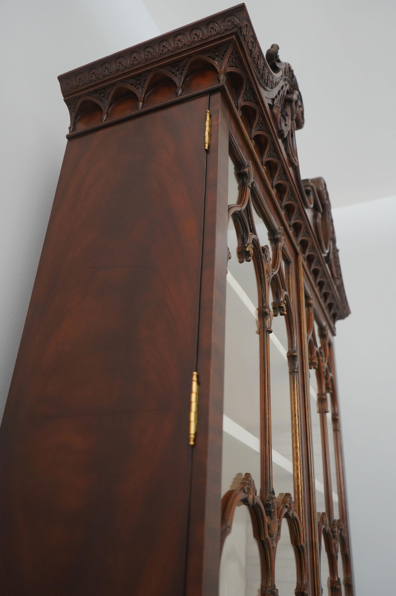 Maitland-Smith Mahogany Chippendale Style Secretary Desk - 15