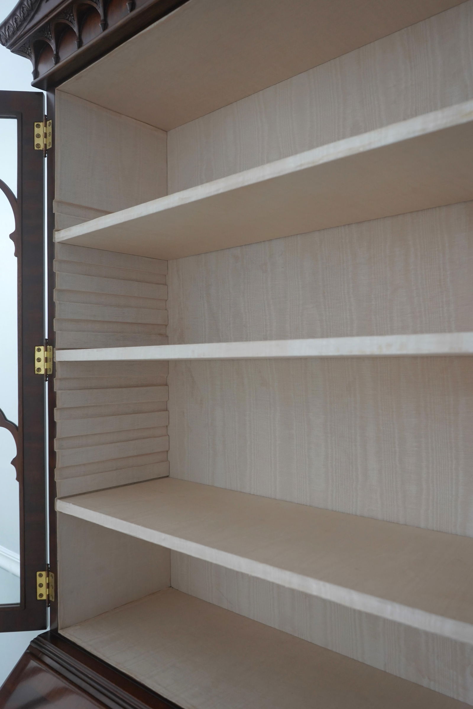 Maitland-Smith Mahogany Chippendale Style Secretary Desk - 7