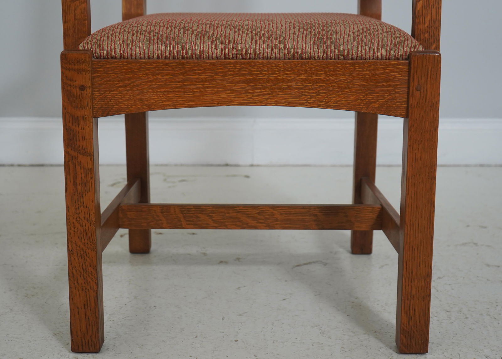 Pair of Stickley Mission Oak Cottage Armchairs - 12