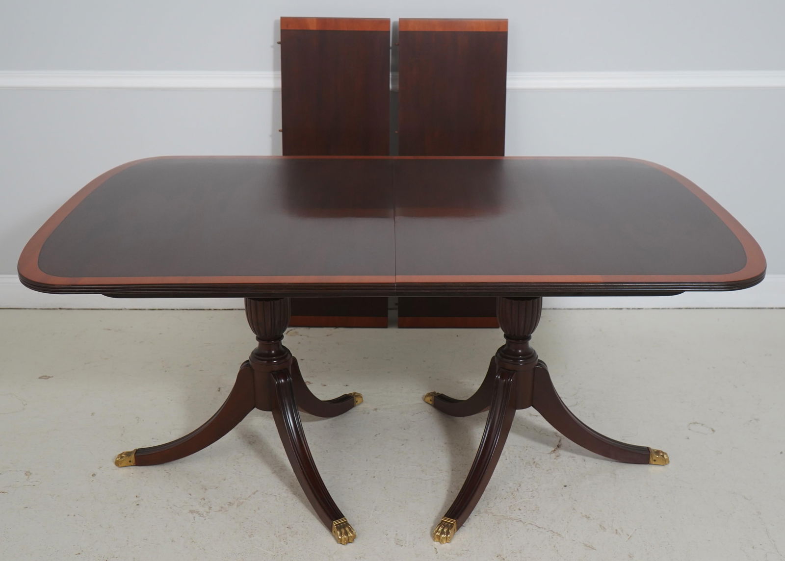 Stickley Mahogany Banded Dining Room Table - 2