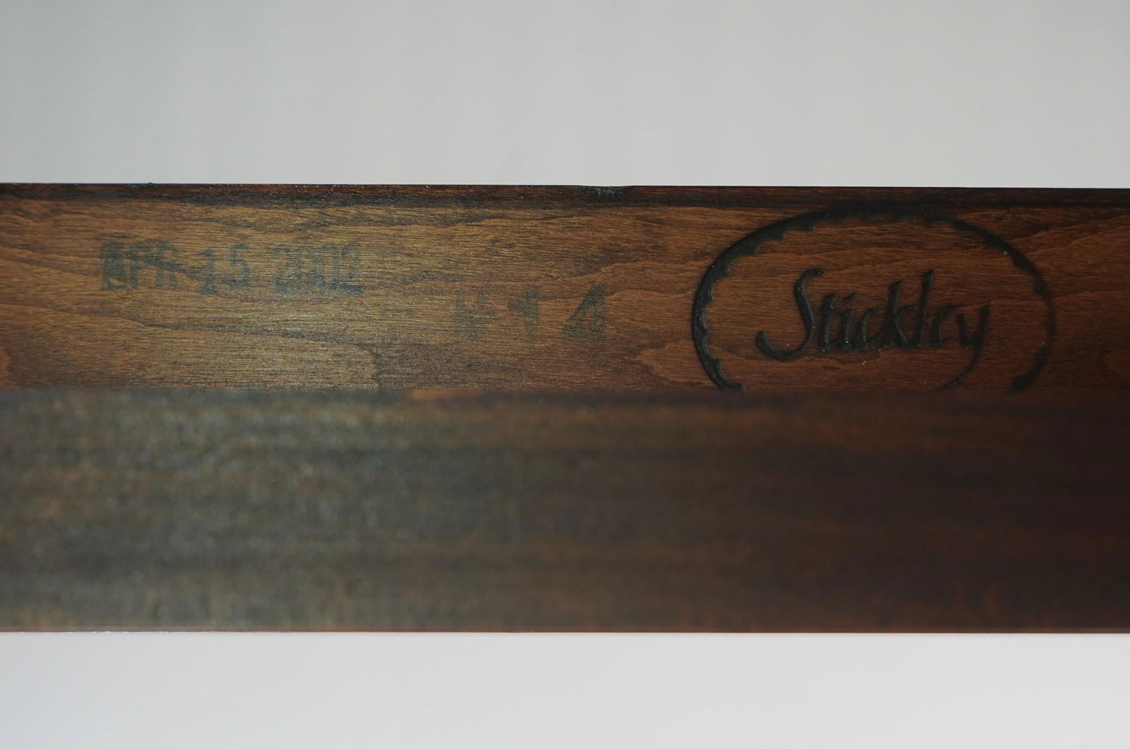 Stickley Cherry Mission Style Two-Tier Glass Top Coffee Table - 12