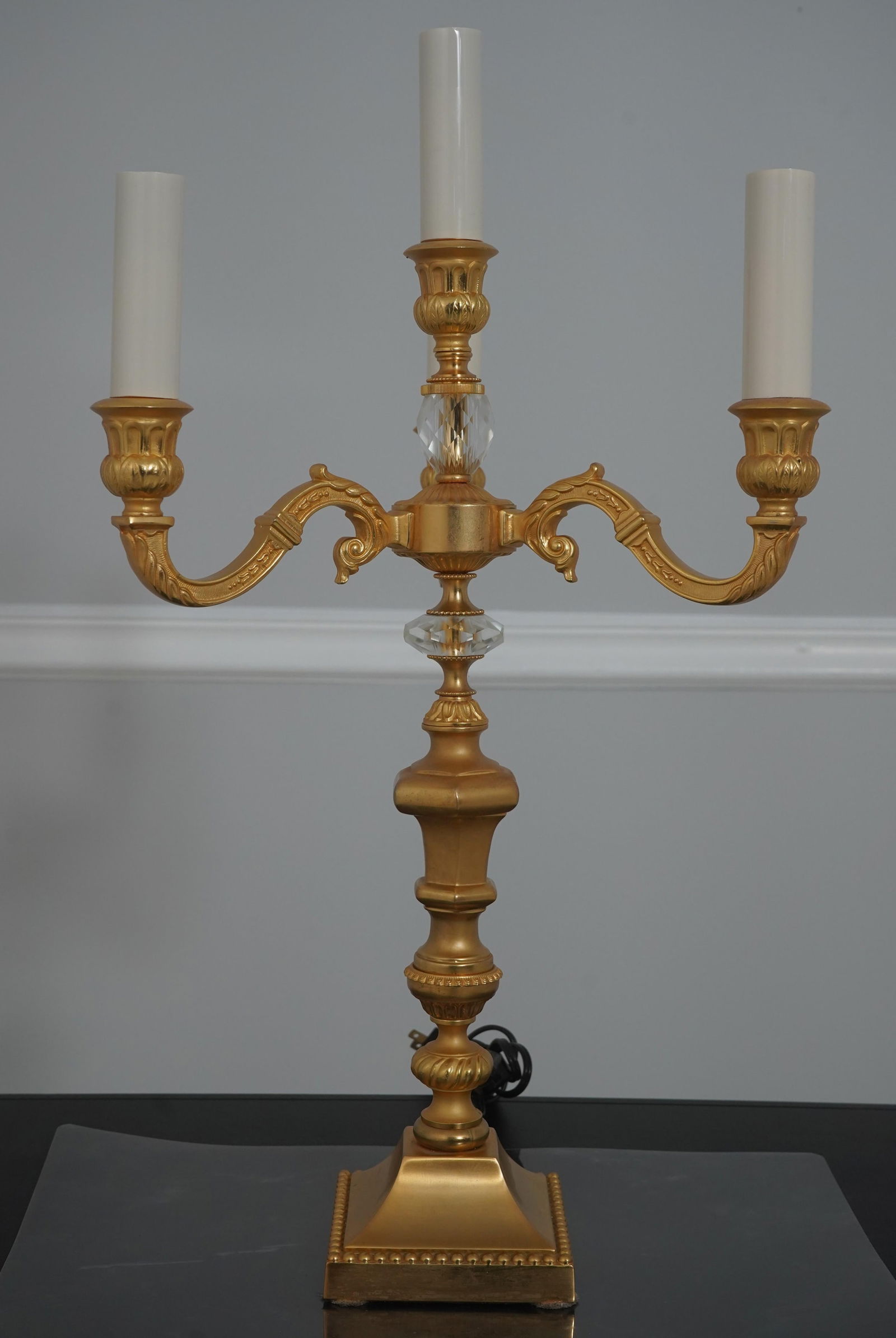 Pair of Laudarte Italian Four-Light Candelabra Lamps - 2