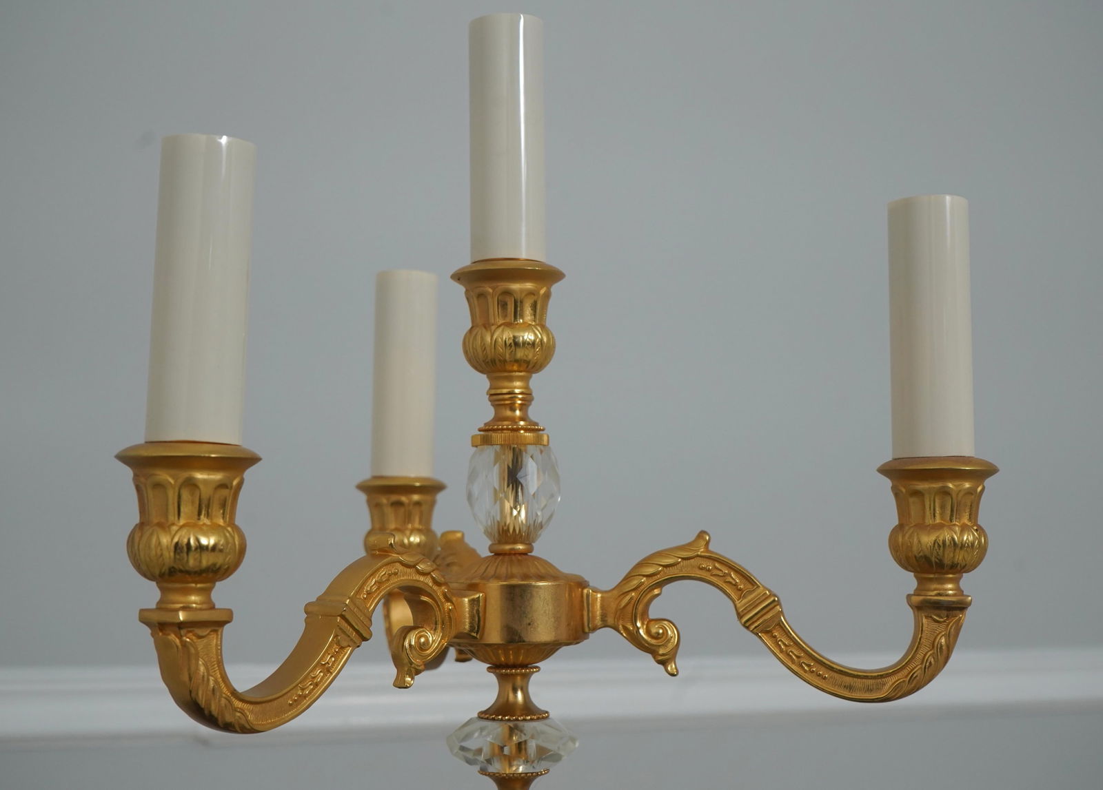 Pair of Laudarte Italian Four-Light Candelabra Lamps - 4