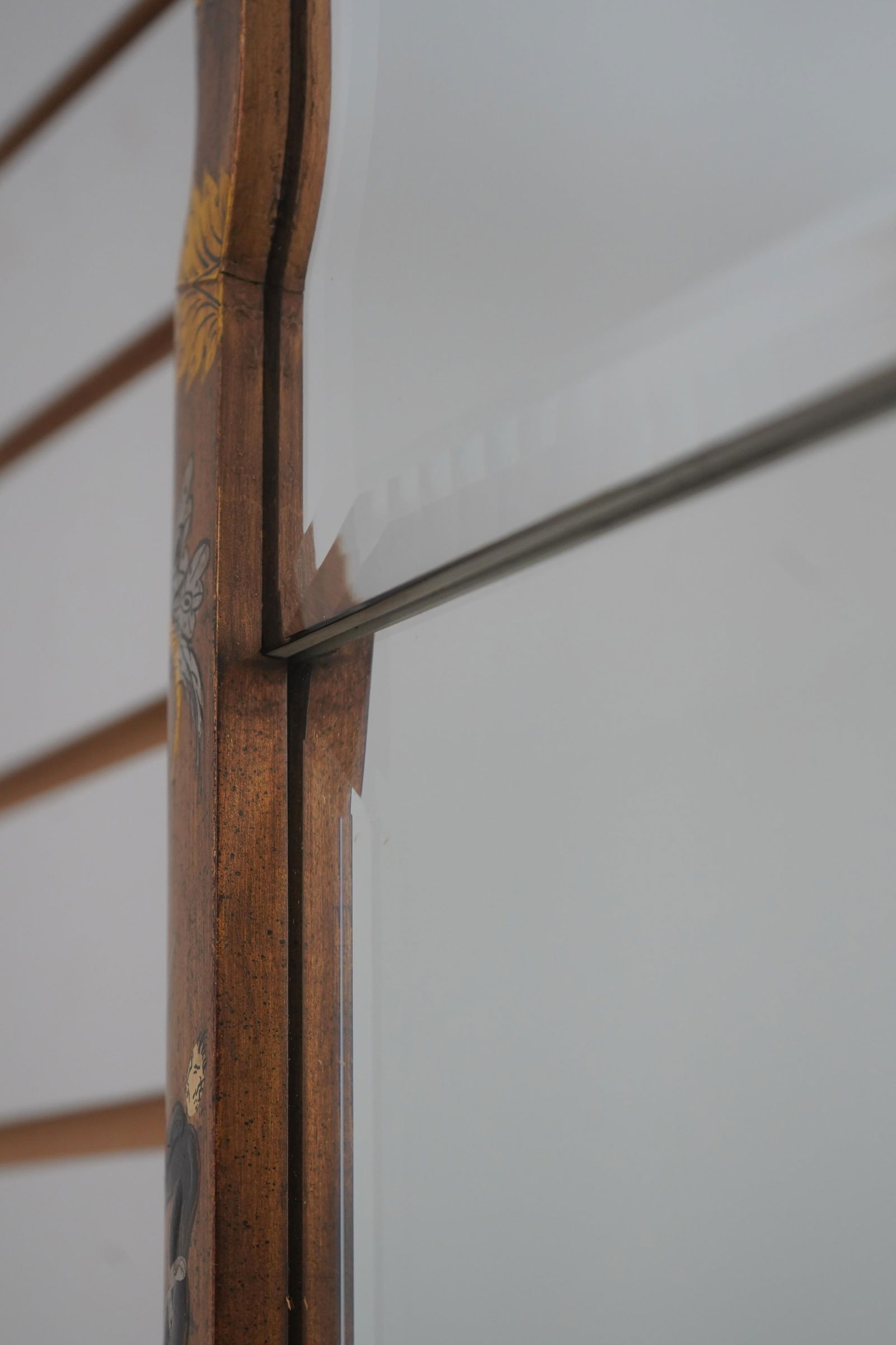 Friedman Brothers Gold Chinoiserie Wall Mirror - 4