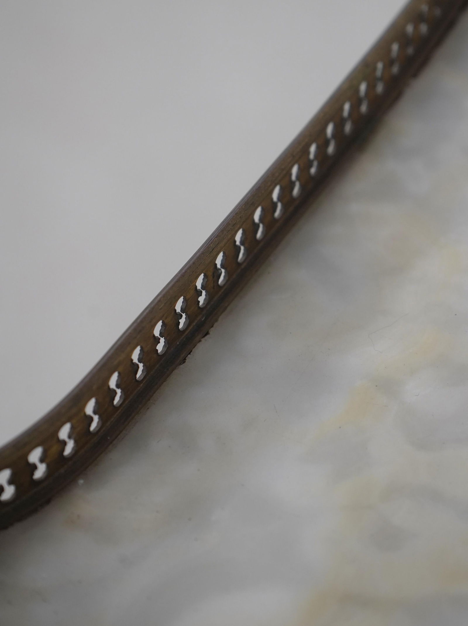 Vintage French Louis XVI Marble Top and Brass Lamp Table Plant Stand - 8