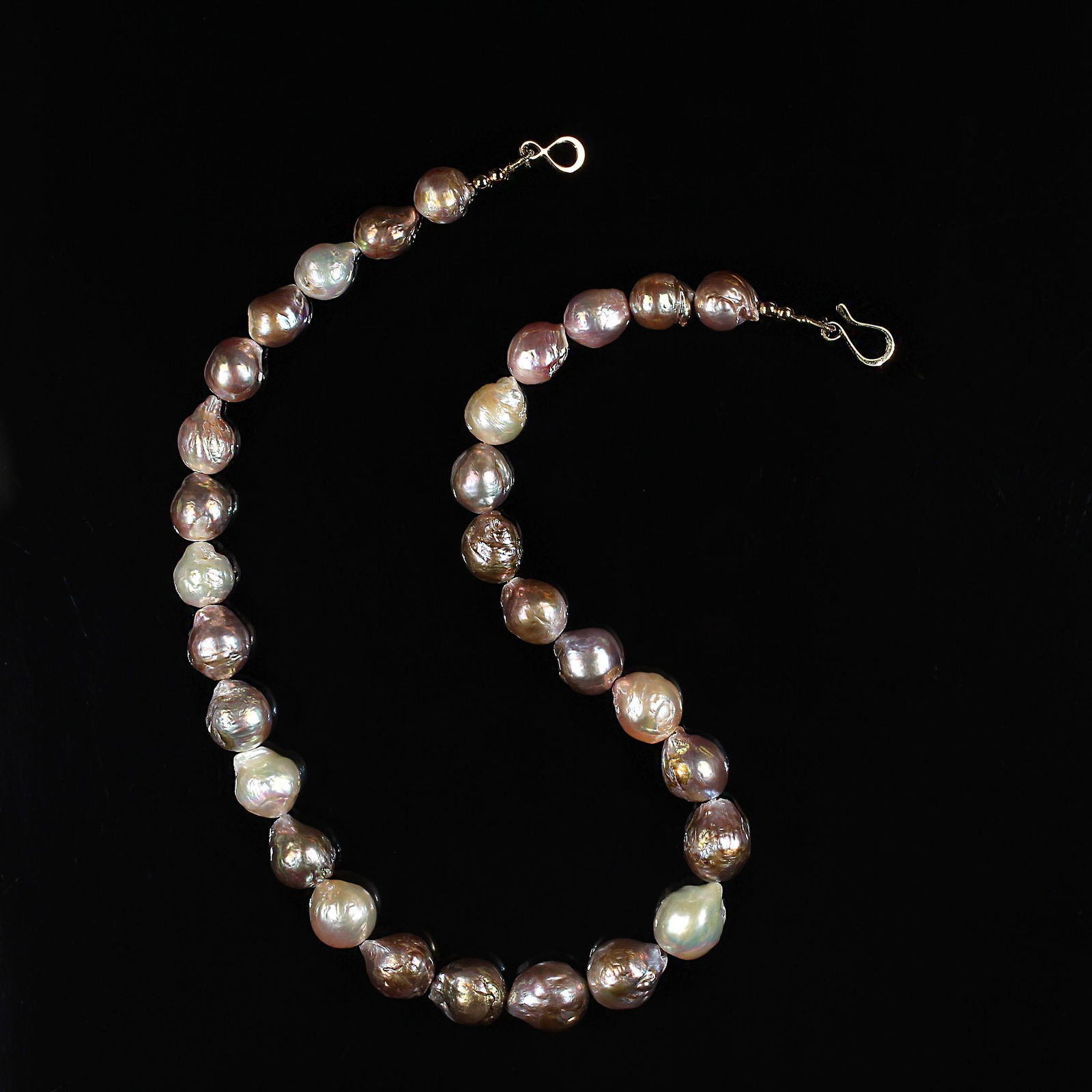 Ajd 18 Inch Baroque Gently Graduated Pearl Necklace - 4