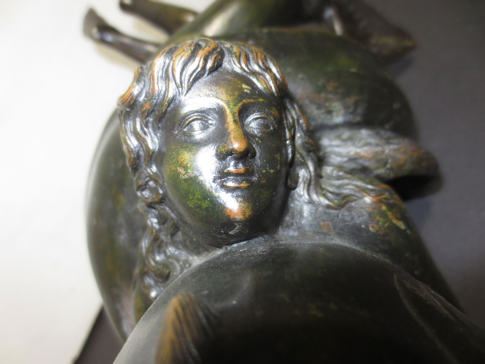 Grand Tour Bronze of Winged Eros on Dolphin - 10