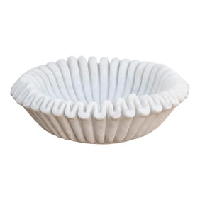 Sculptural Shell Marble Stone Vessel