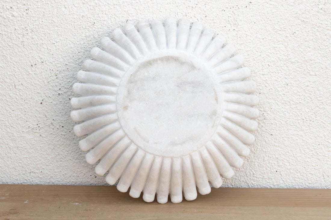 Sculptural Shell Marble Stone Vessel - 6