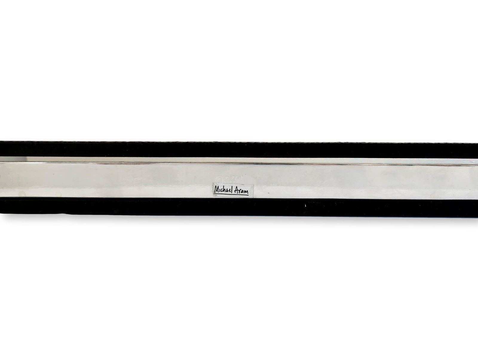 Michael Aram 35.5" Chrome & Iron Planter - 6