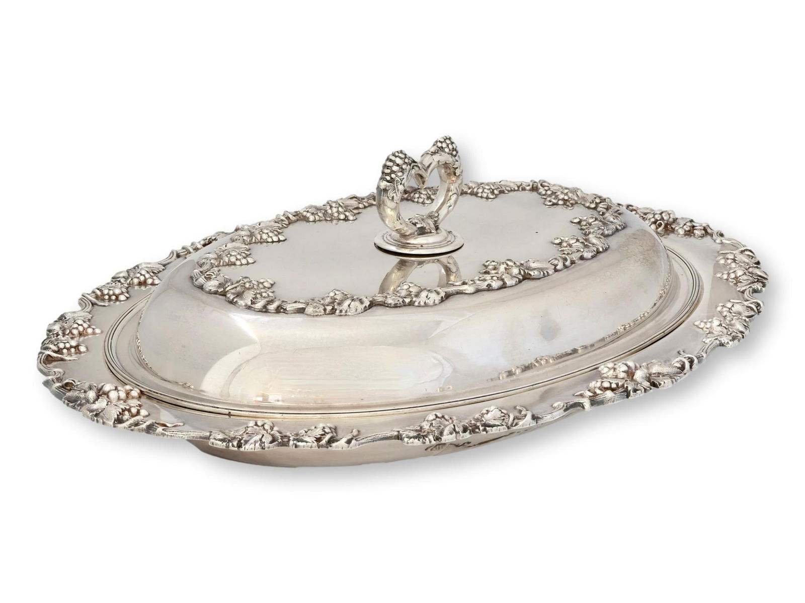 Oversized Silverplate Serving Dish W/ Heart Lid - 4