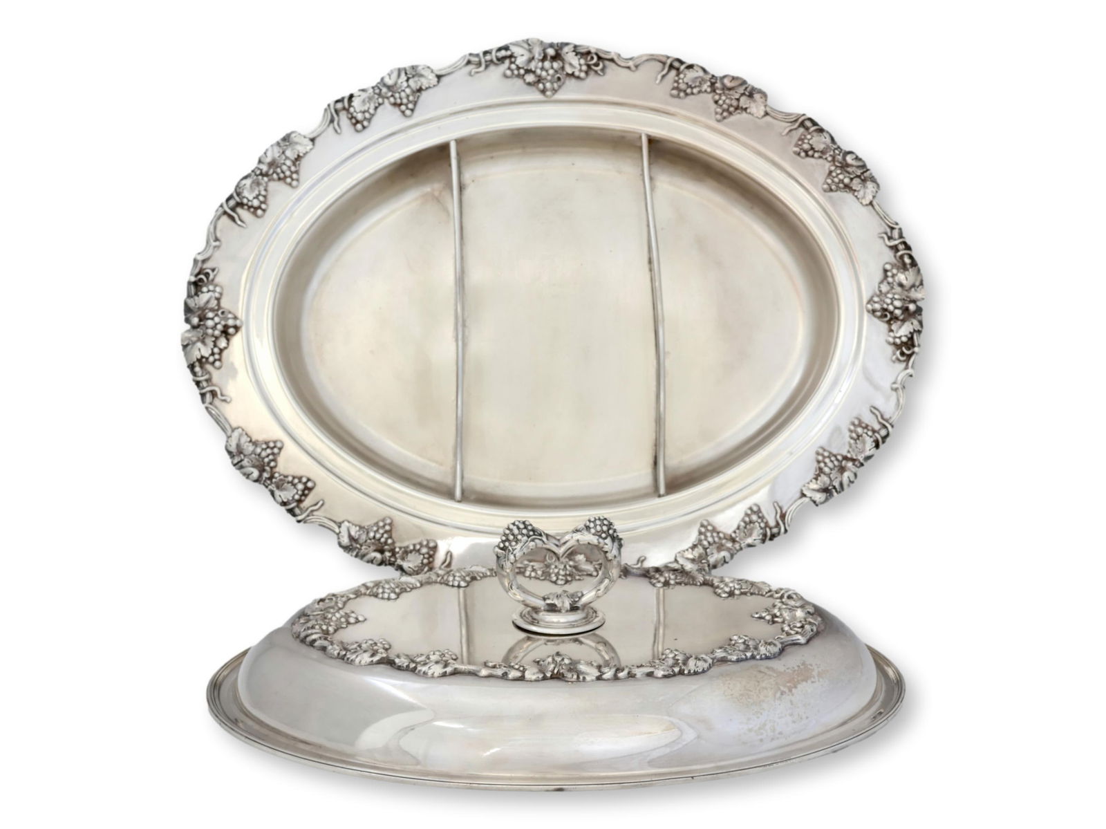 Oversized Silverplate Serving Dish W/ Heart Lid - 7